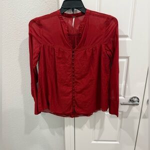 Free people button down top size small